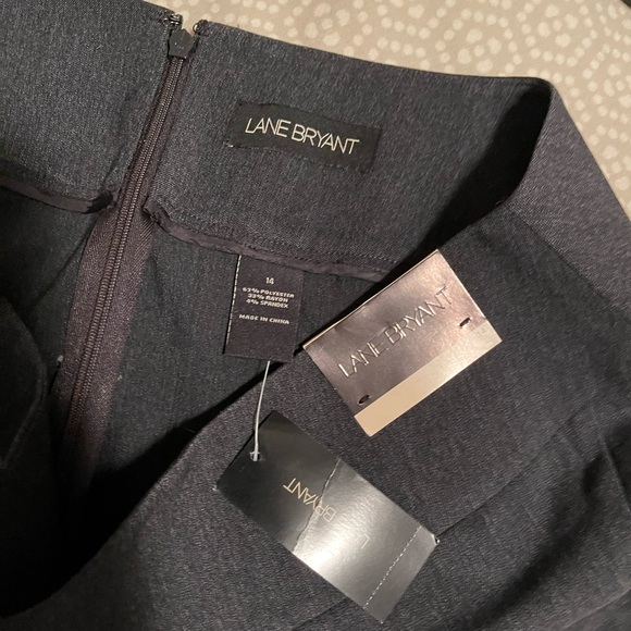 Charcoal grey midi fluted-hem skirt - Picture 3 of 13